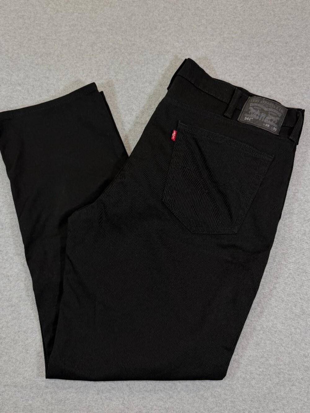 Levi's 541 Athletic Taper Black Stretch Jeans Mens 38x30 Denim Pants